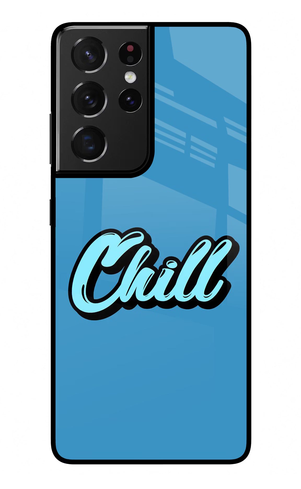 Chill Samsung S21 Ultra Glass Case Back Cover by Casekaro