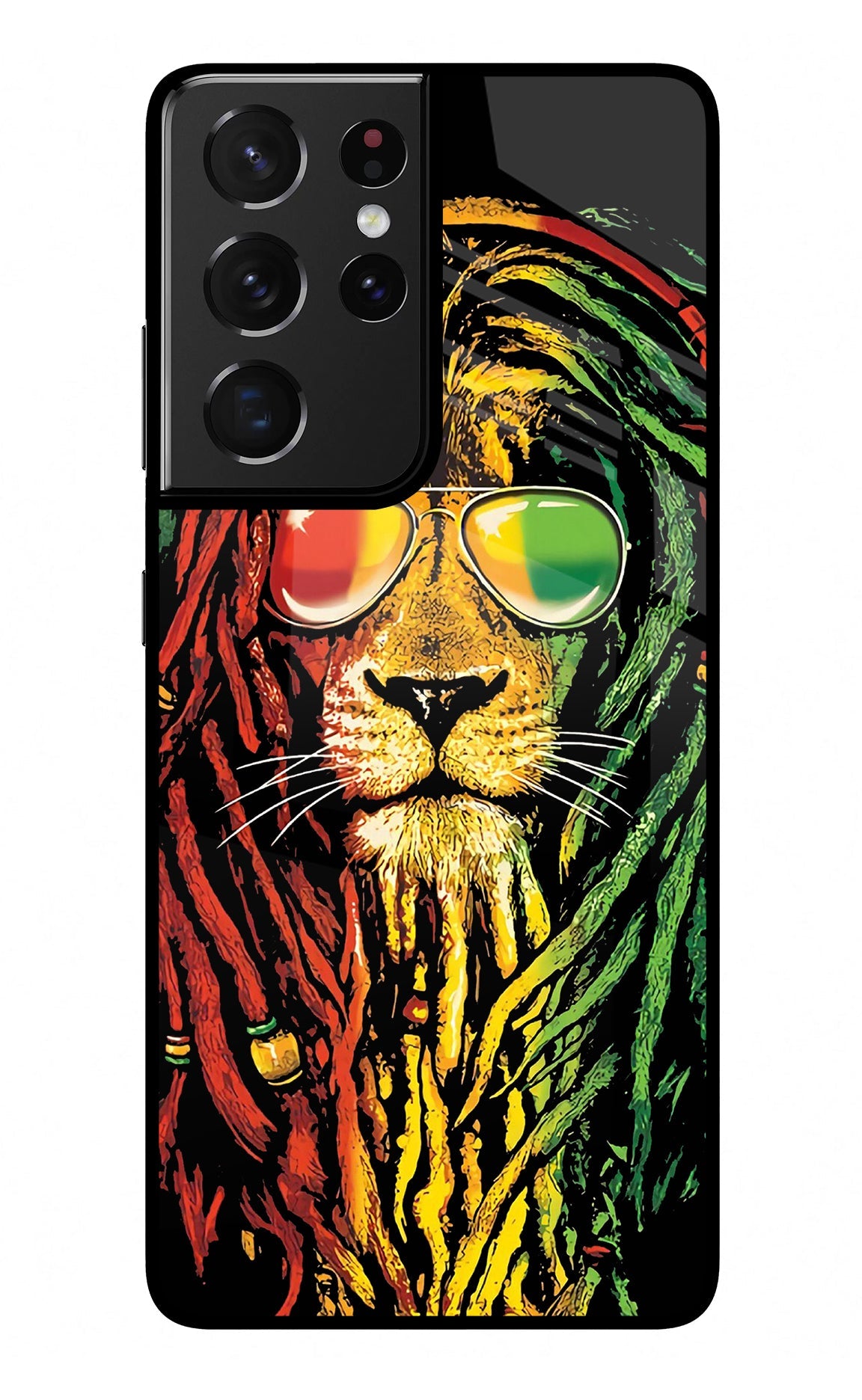 Rasta Lion Samsung S21 Ultra Glass Case