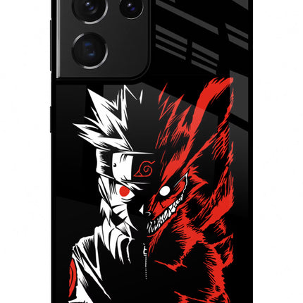 Naruto Two Face Samsung S21 Ultra Glass Case Back Cover by Casekaro