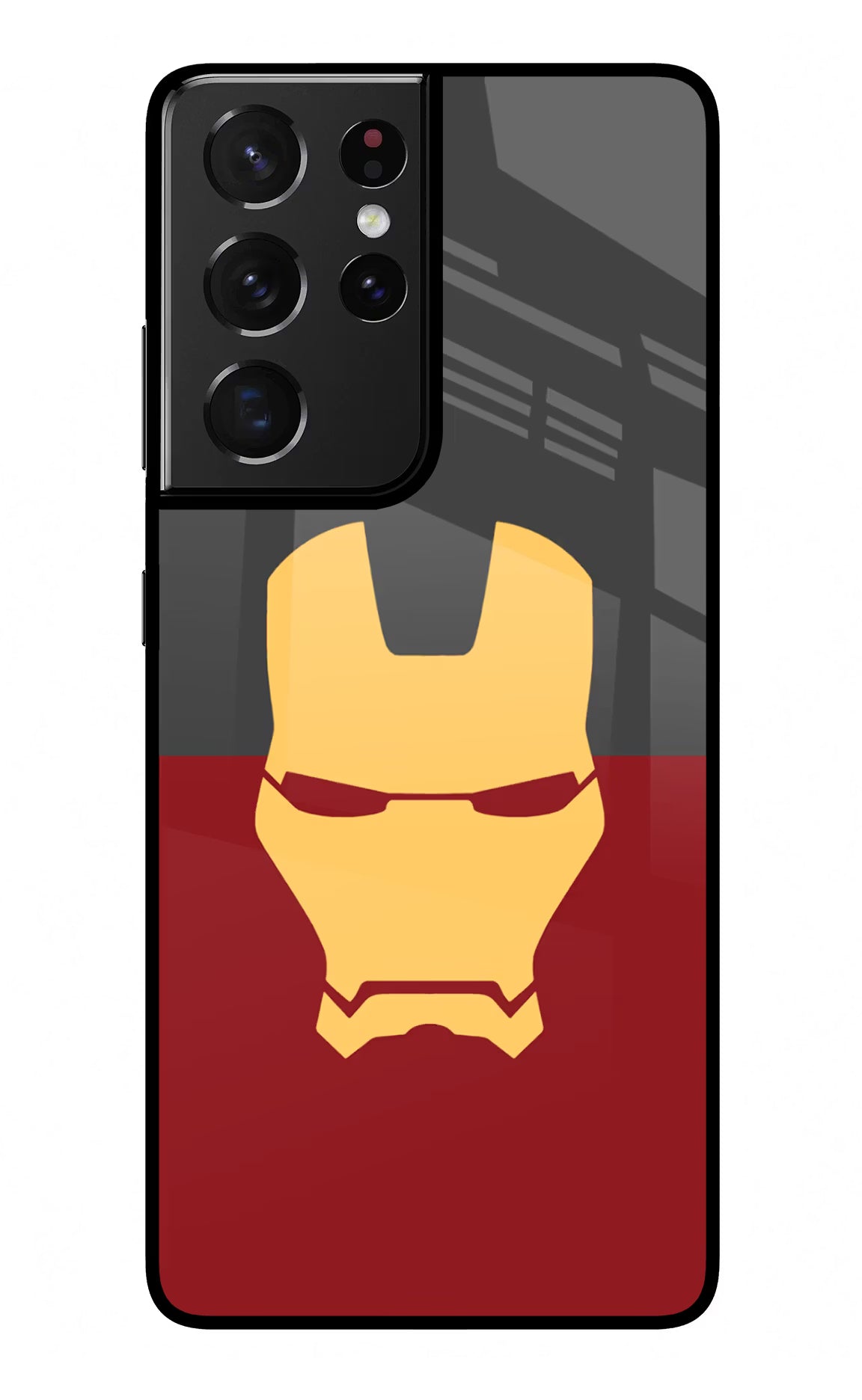 Ironman Samsung S21 Ultra Glass Case Back Cover by Casekaro