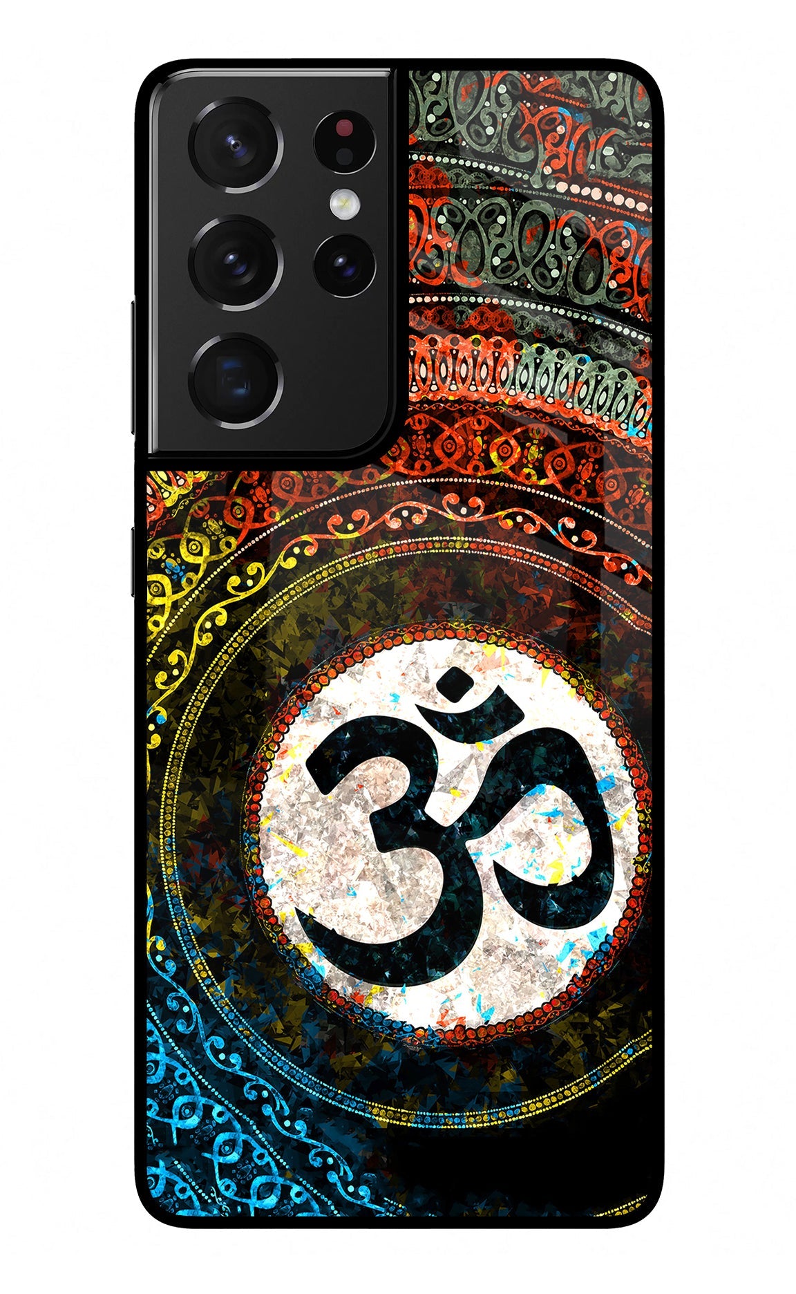 Om Cultural Samsung S21 Ultra Glass Case