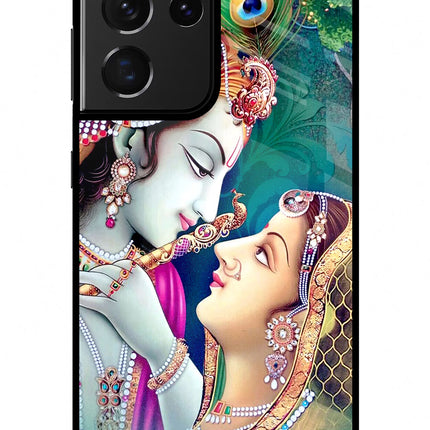 Lord Radha Krishna Samsung S21 Ultra Glass Case
