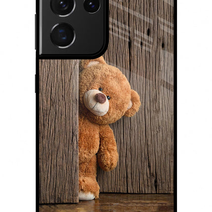 Teddy Wooden Samsung S21 Ultra Glass Case