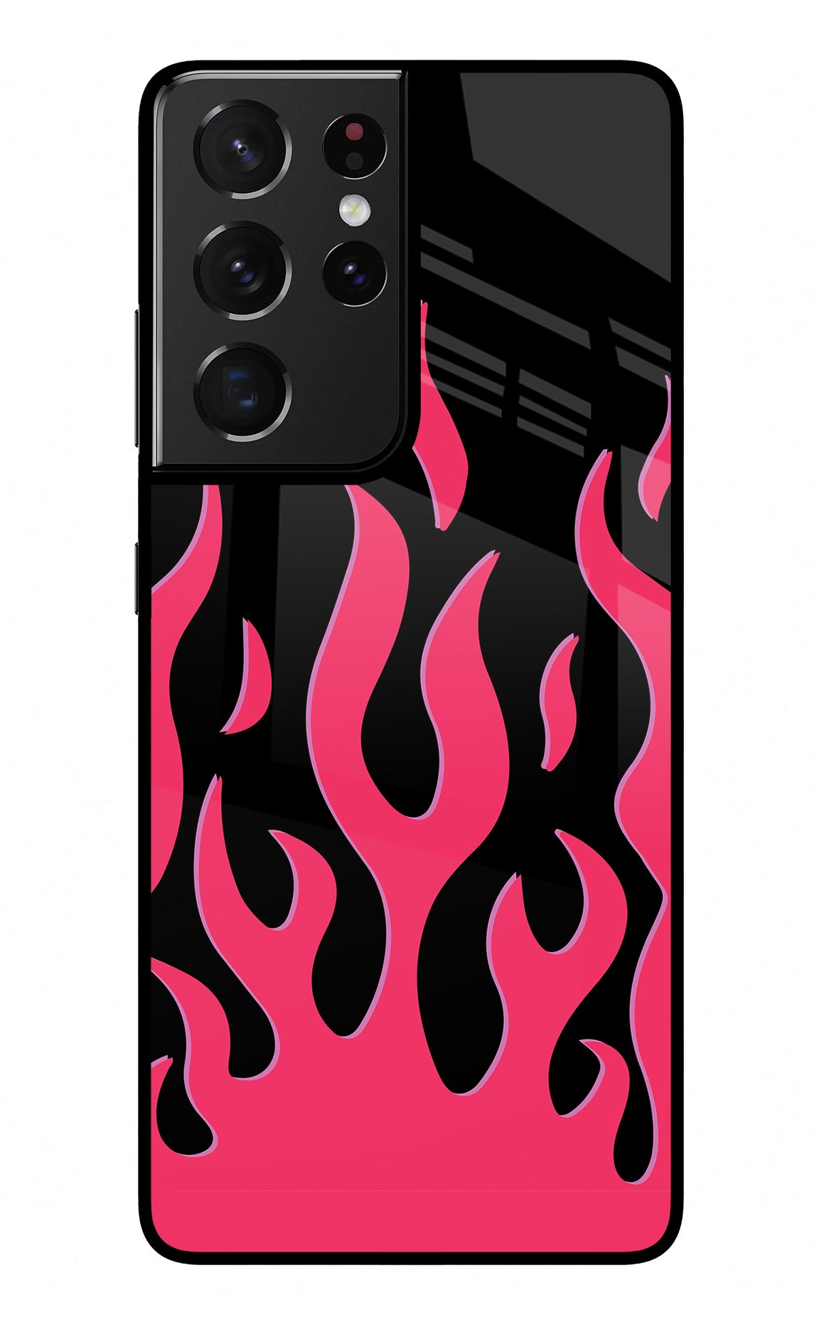 Fire Flames Samsung S21 Ultra Glass Case