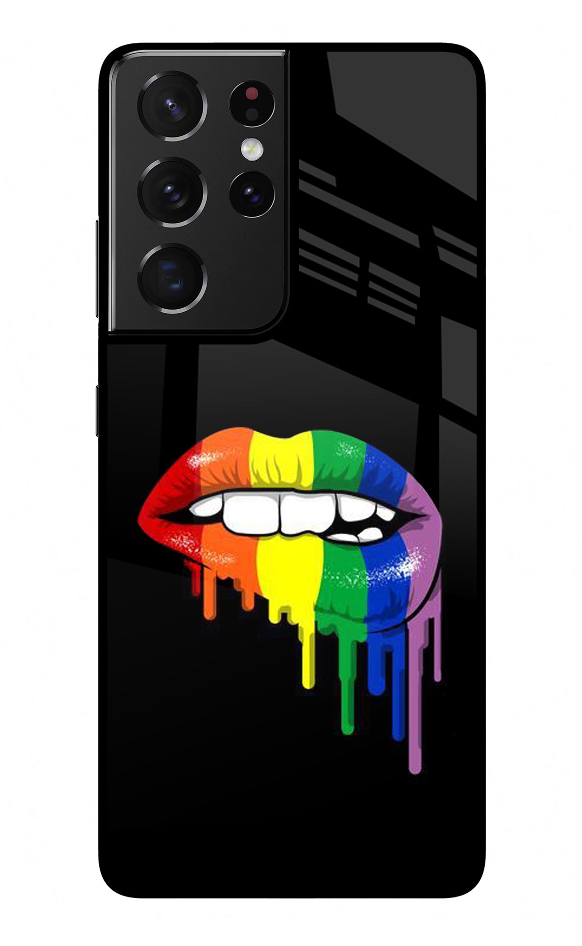 Lips Biting Samsung S21 Ultra Glass Case