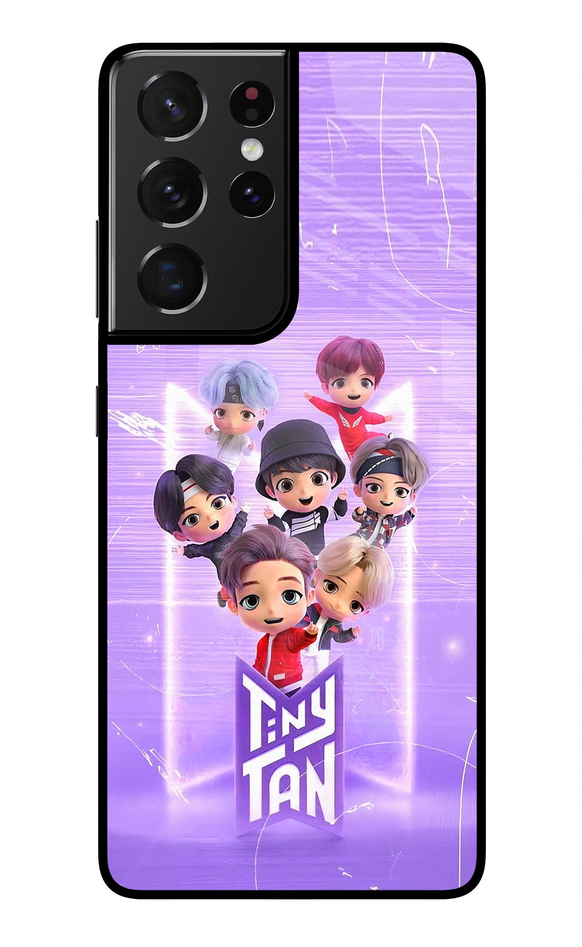 BTS Tiny Tan Samsung S21 Ultra Glass Case