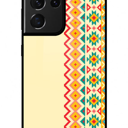 Ethnic Seamless Samsung S21 Ultra Glass Case