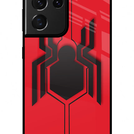 Spider Samsung S21 Ultra Glass Case Back Cover by Casekaro