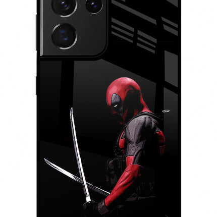 Deadpool Samsung S21 Ultra Glass Case Back Cover by Casekaro