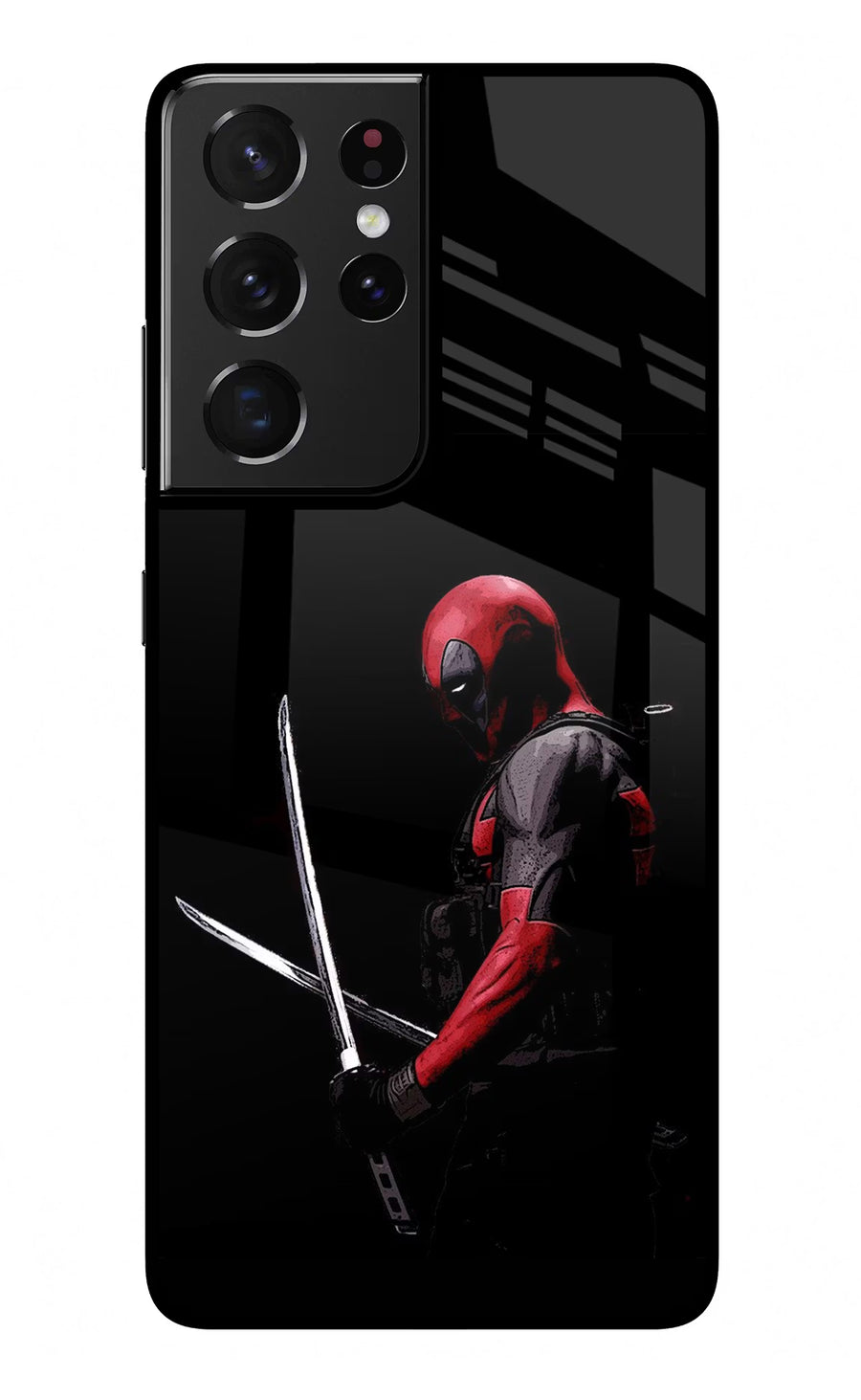 Deadpool Samsung S21 Ultra Back Cover, Glass case