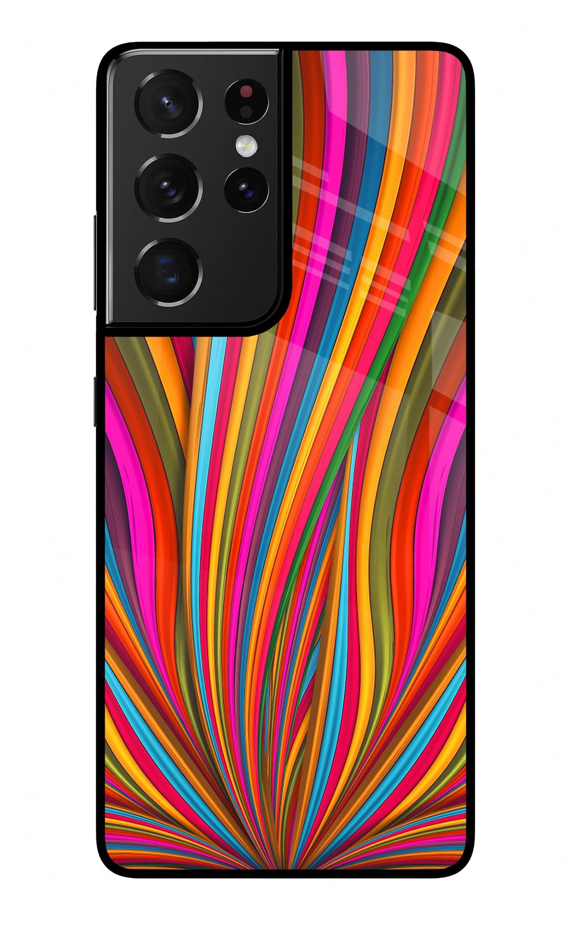 Trippy Wavy Samsung S21 Ultra Glass Case