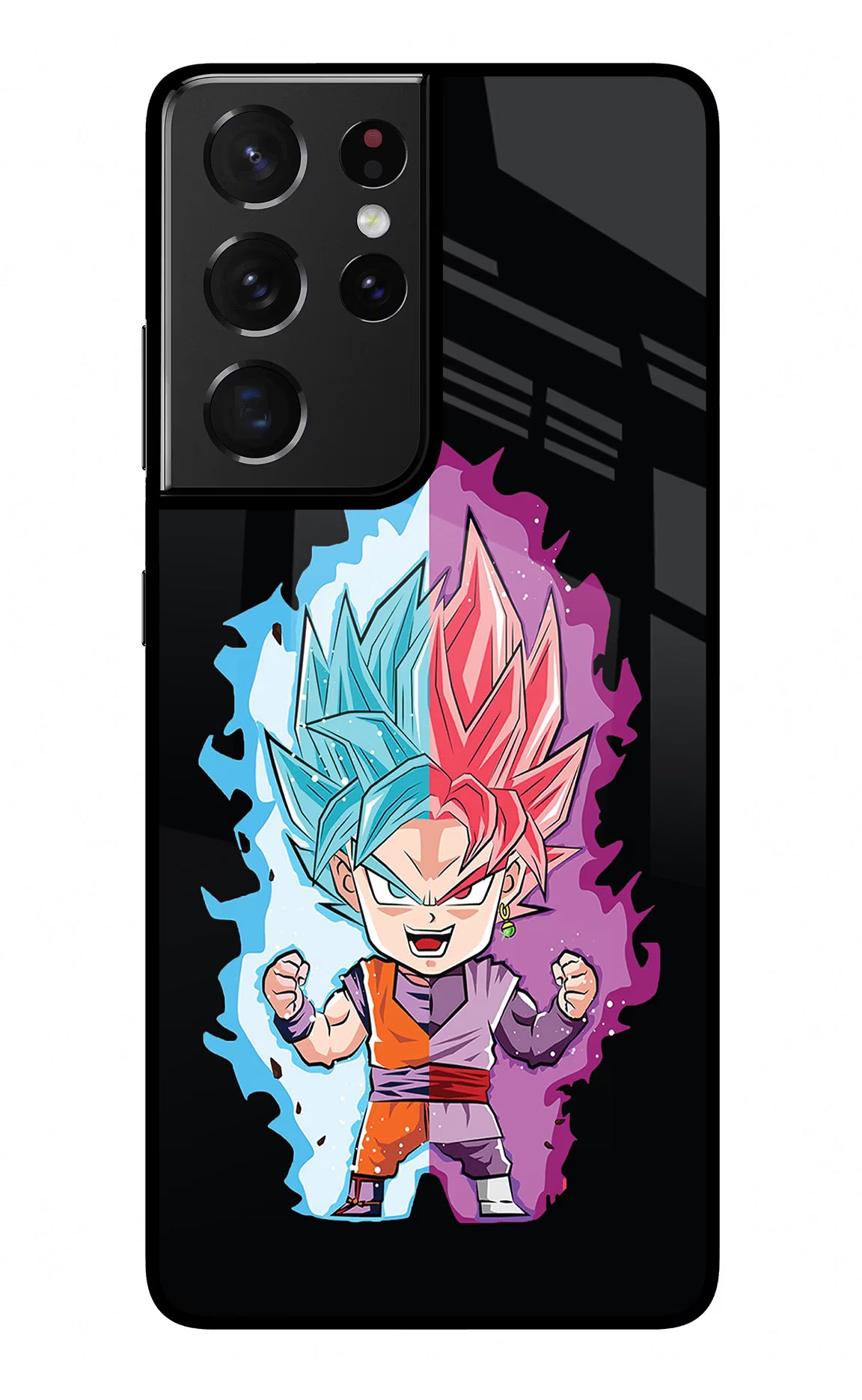 Chota Goku Samsung S21 Ultra Glass Case Back Cover by Casekaro
