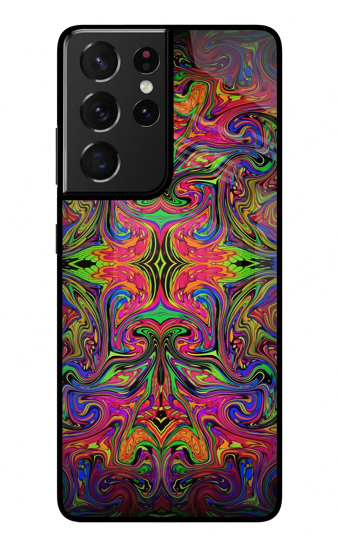 Psychedelic Art Samsung S21 Ultra Glass Case