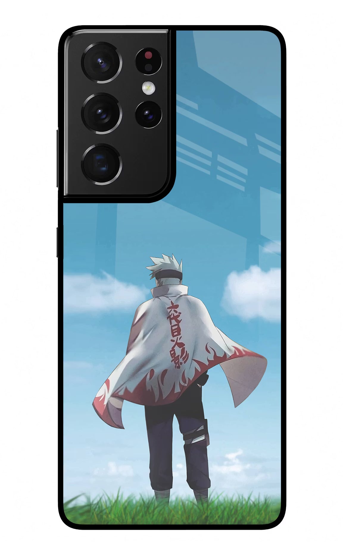 Kakashi Samsung S21 Ultra Glass Case Back Cover by Casekaro