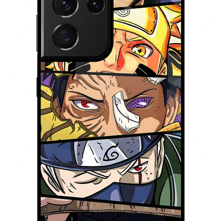 Naruto Character Samsung S21 Ultra Glass Case