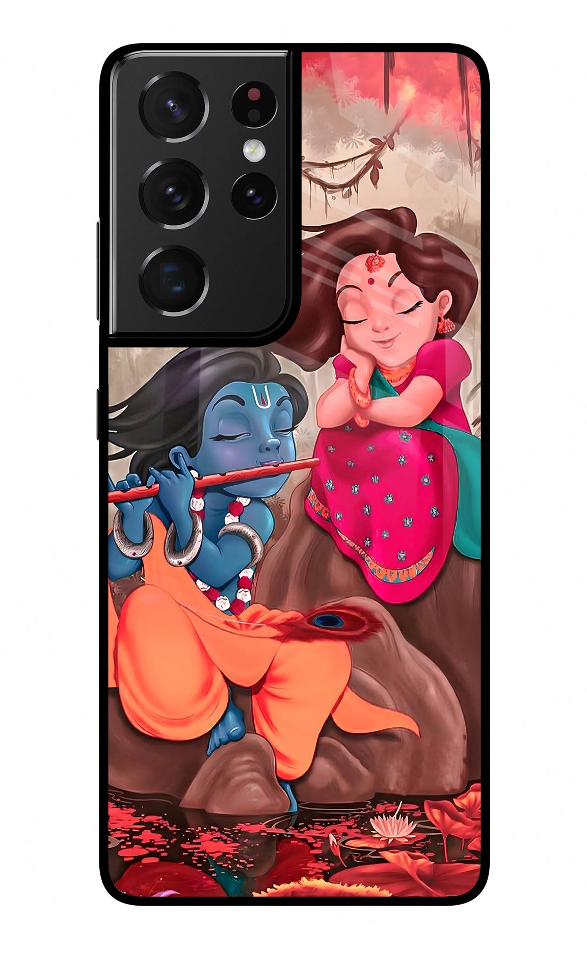 Radhe Krishna Samsung S21 Ultra Glass Case