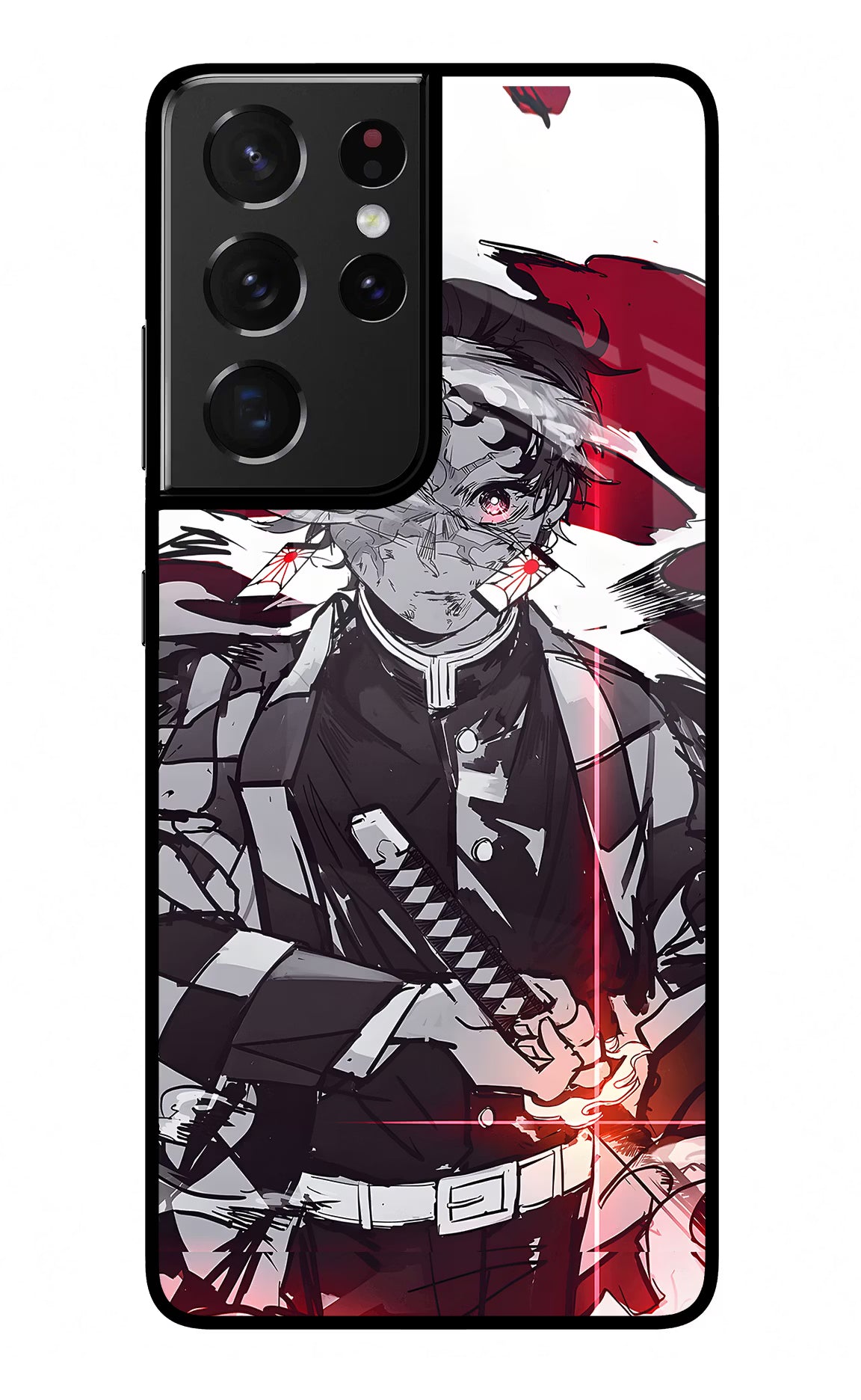 Demon Slayer Samsung S21 Ultra Glass Case Back Cover by Casekaro