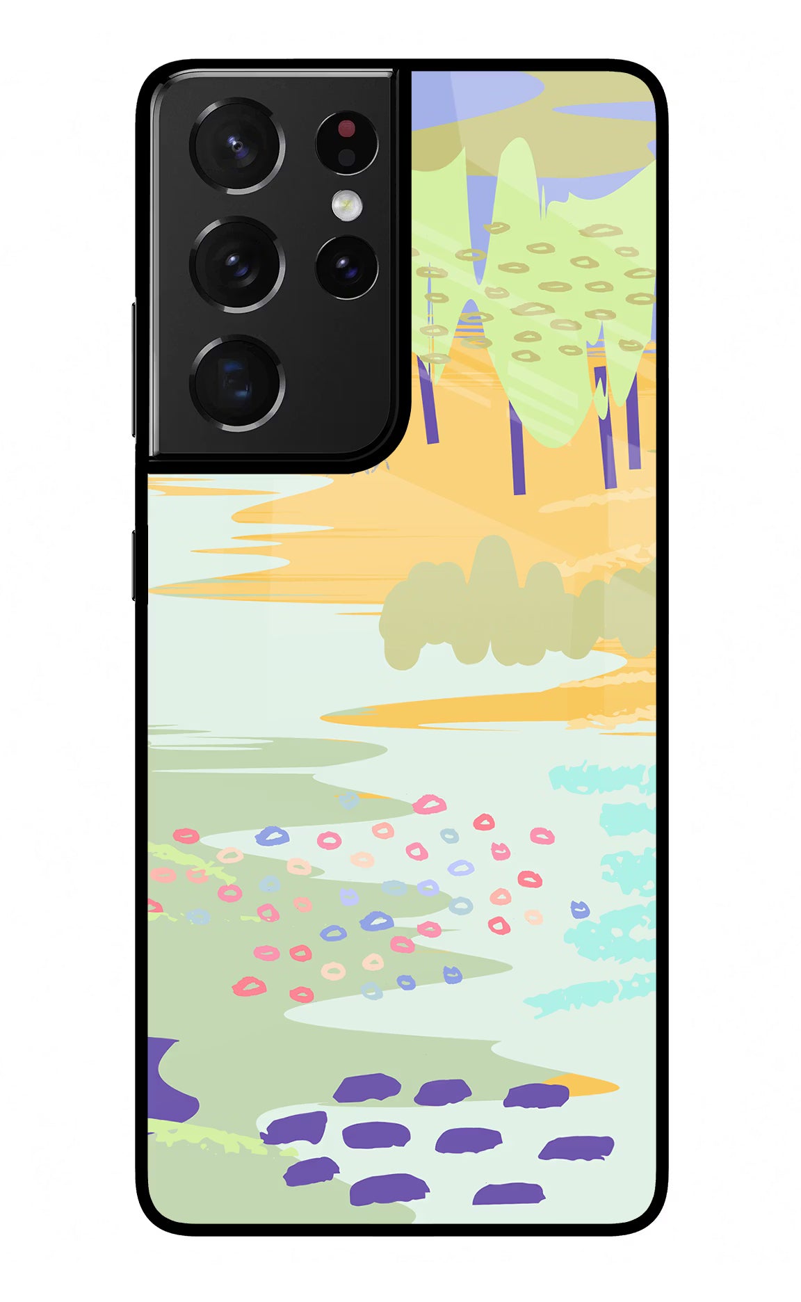 Scenery Samsung S21 Ultra Glass Case Back Cover by Casekaro