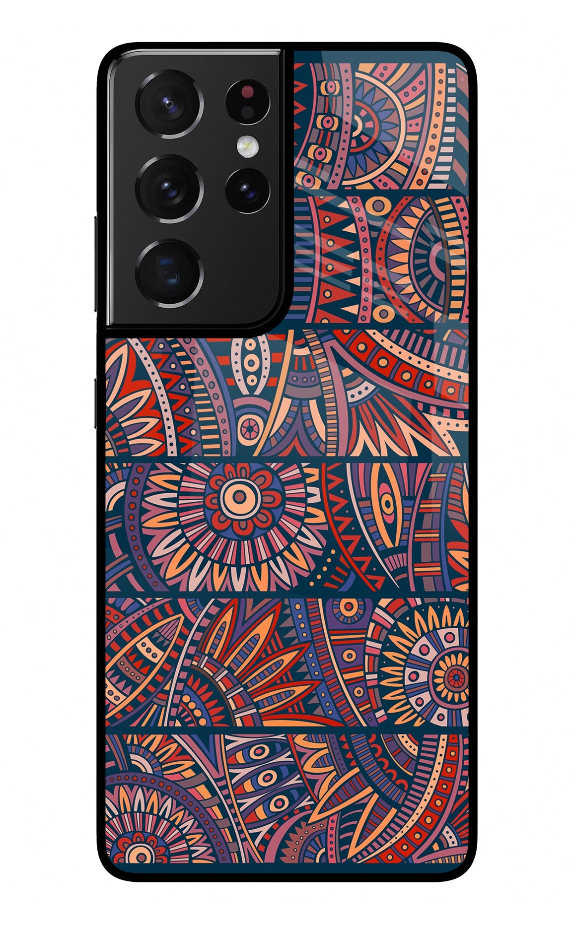 African Culture Design Samsung S21 Ultra Glass Case