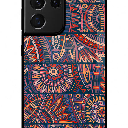 African Culture Design Samsung S21 Ultra Glass Case