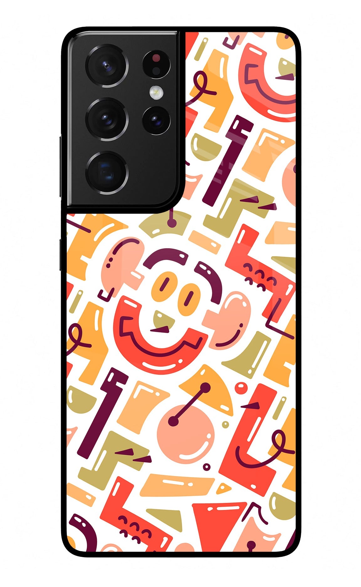 Doodle Pattern Samsung S21 Ultra Back Cover