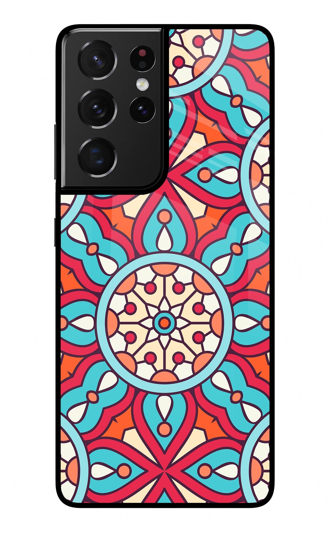 Mandala Geometric Samsung S21 Ultra Glass Case