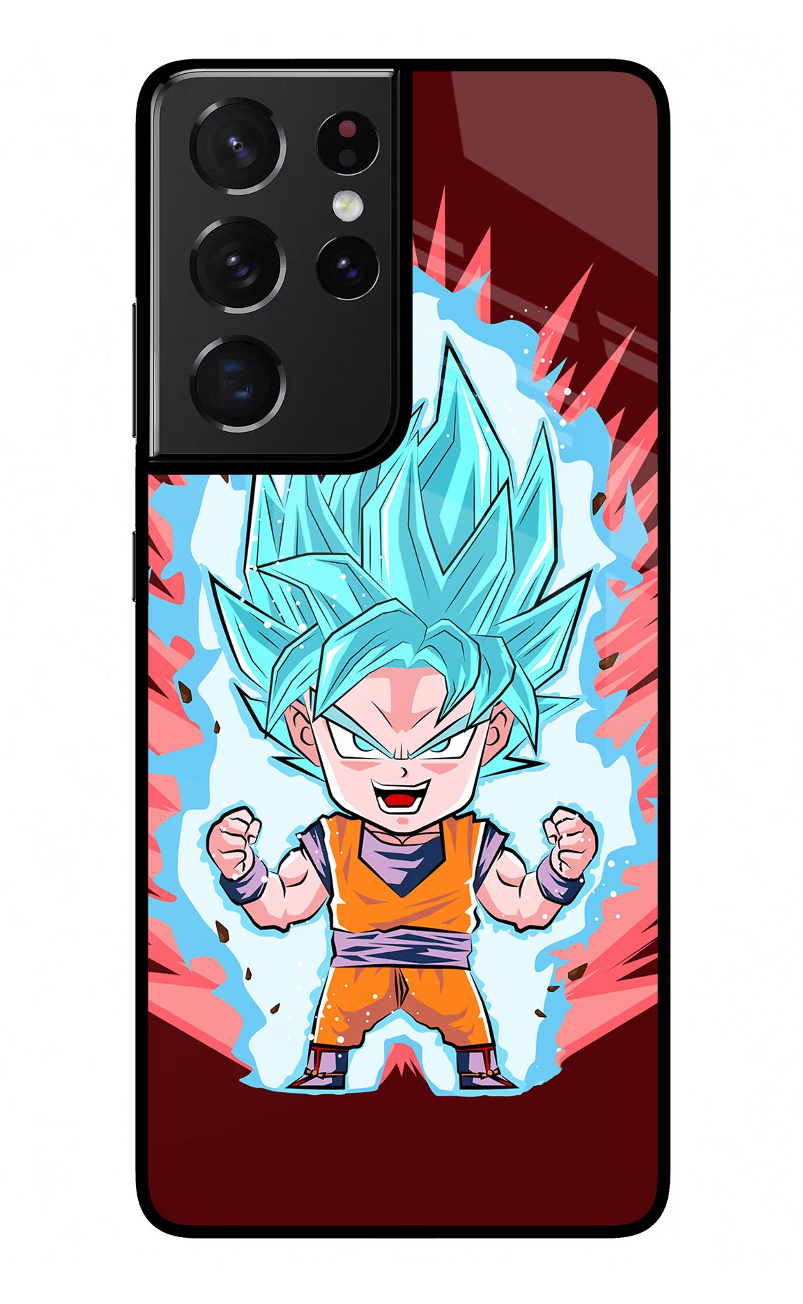 Goku Little Samsung S21 Ultra Glass Case