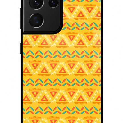 Tribal Pattern Samsung S21 Ultra Glass Case
