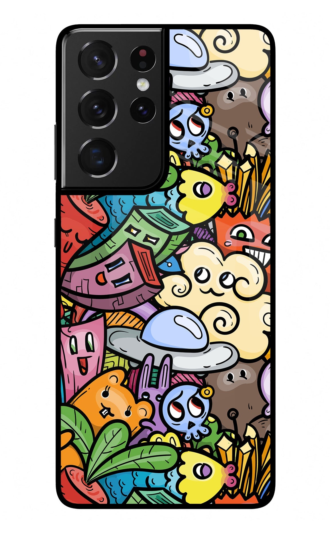 Veggie Doodle Samsung S21 Ultra Back Cover