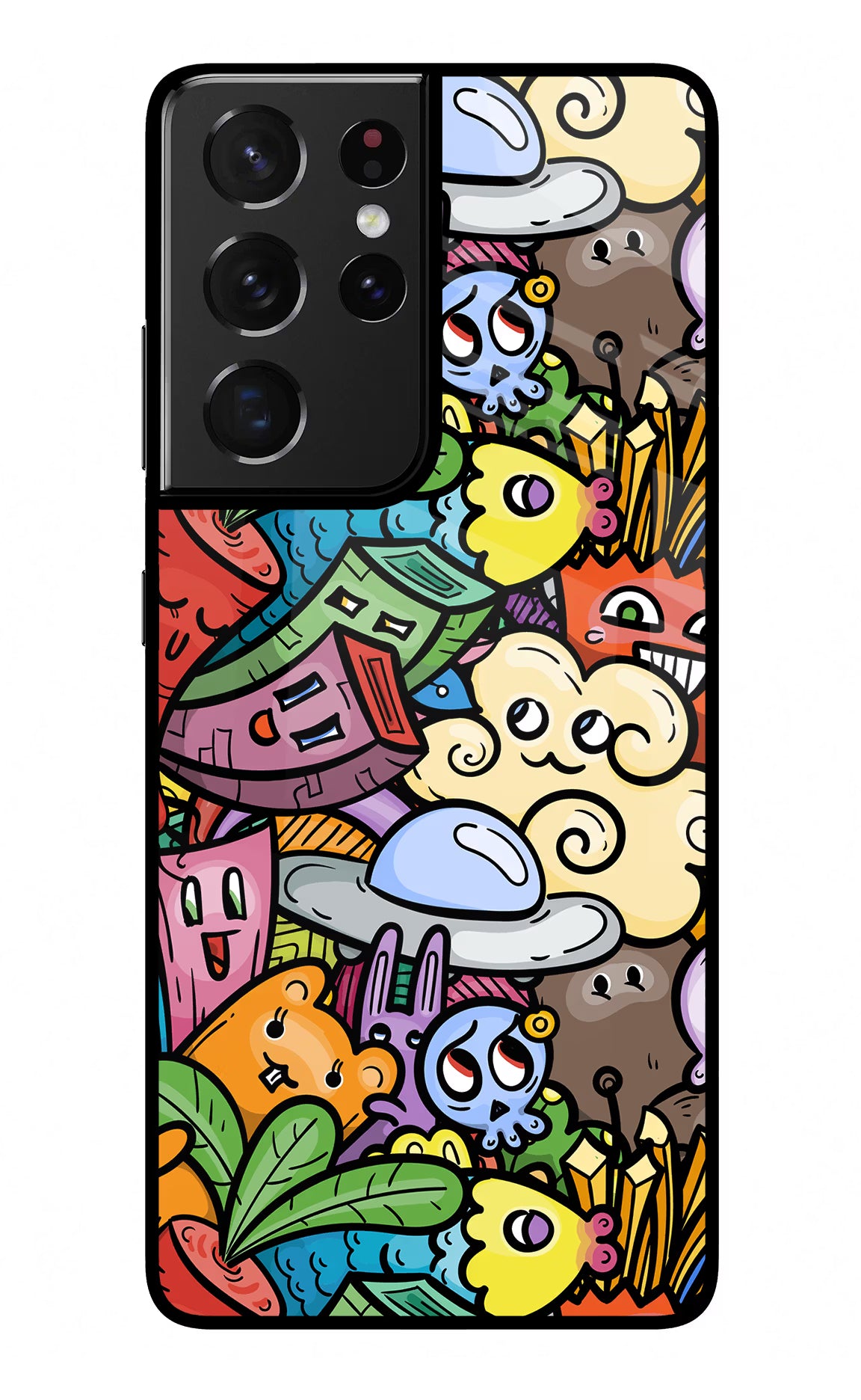 Veggie Doodle Samsung S21 Ultra Glass Case