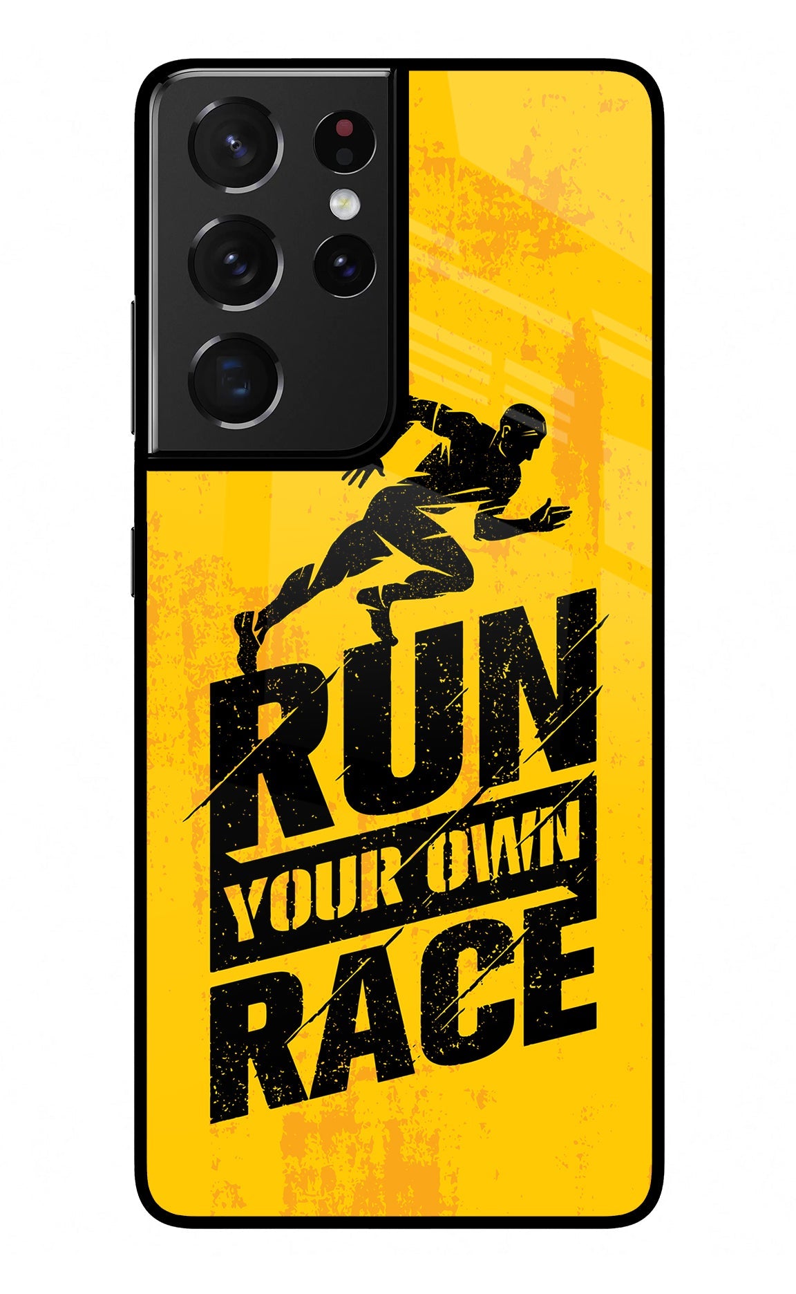 Run Your Own Race Samsung S21 Ultra Glass Case