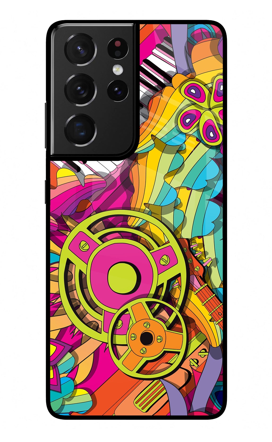 Music Doodle Samsung S21 Ultra Glass Case