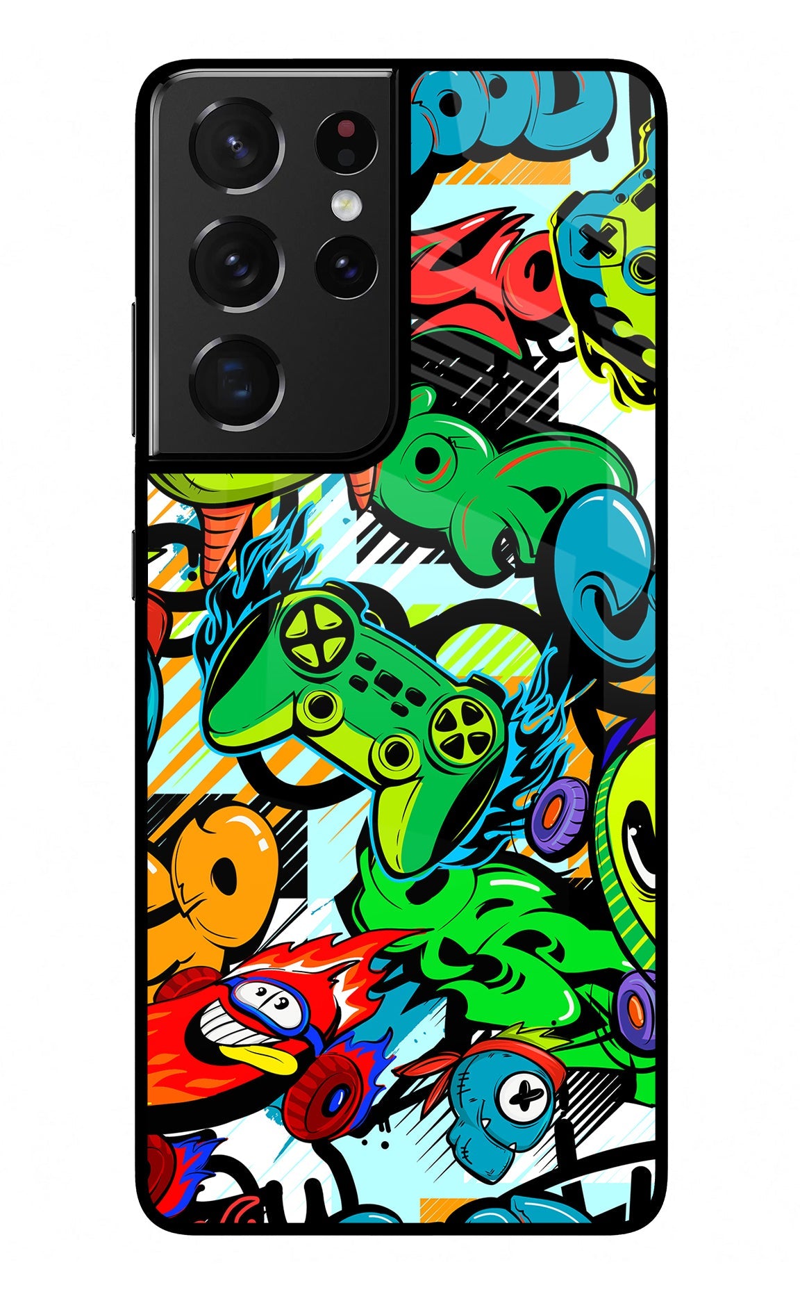 Game Doodle Samsung S21 Ultra Glass Case