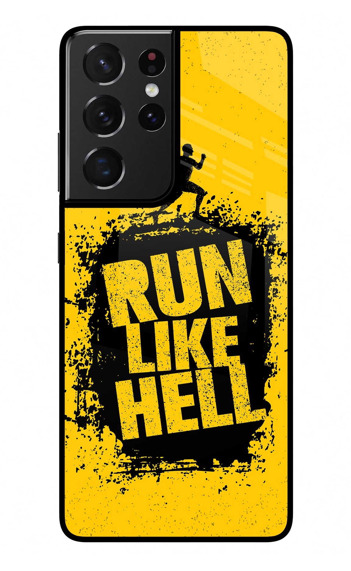 Run Like Hell Samsung S21 Ultra Glass Case