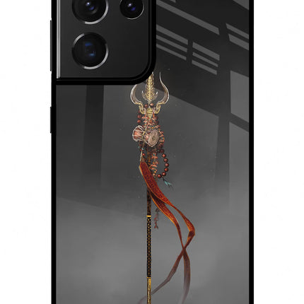 Shiv Trishul Samsung S21 Ultra Glass Case Back Cover by Casekaro