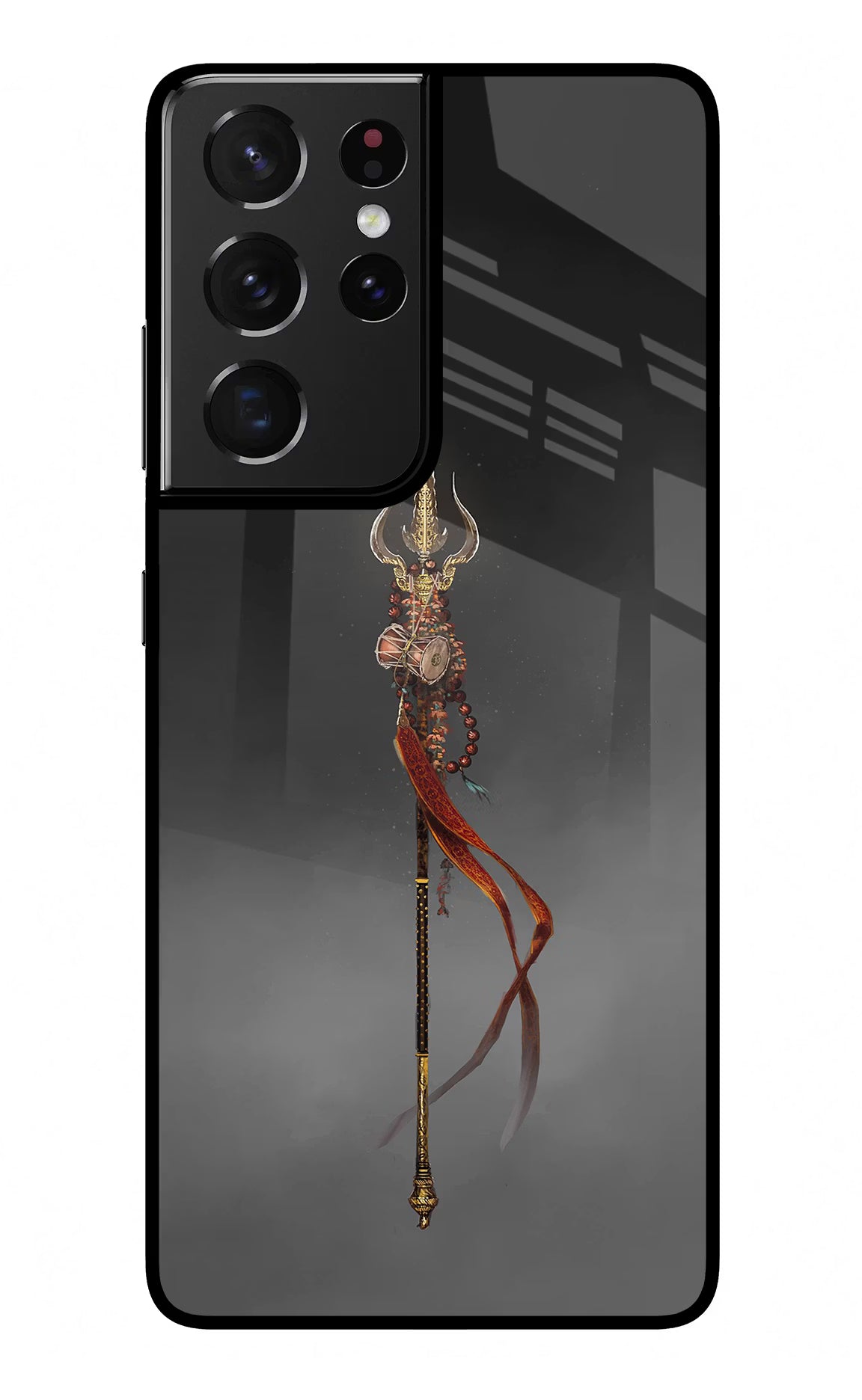 Shiv Trishul Samsung S21 Ultra Glass Case Back Cover by Casekaro