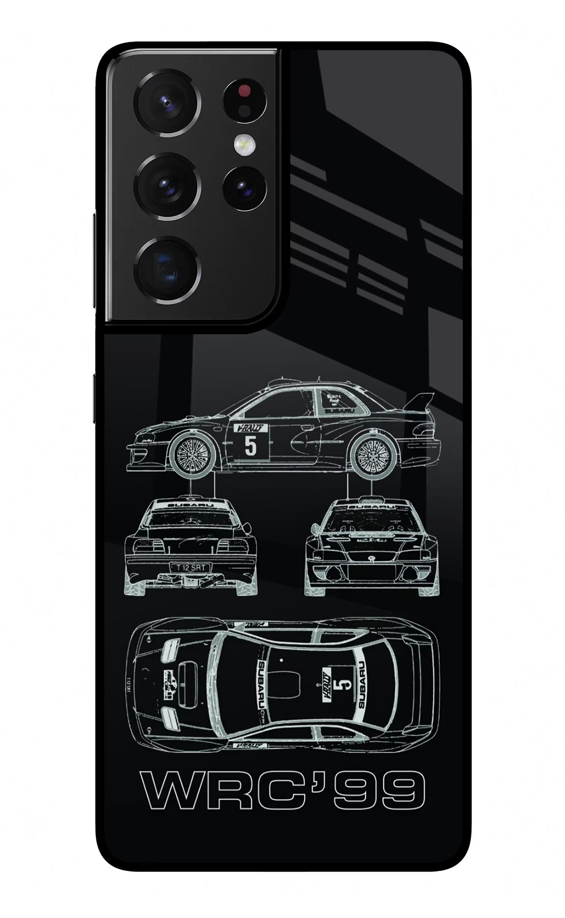 WRC'99 Samsung S21 Ultra Glass Case Back Cover by Casekaro