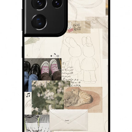 Soft Aesthetic Samsung S21 Ultra Glass Case