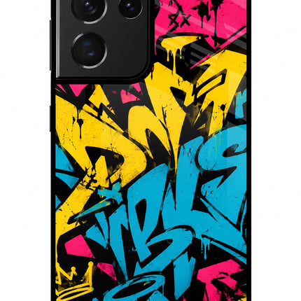 Graffiti Vibe Samsung S21 Ultra Glass Case