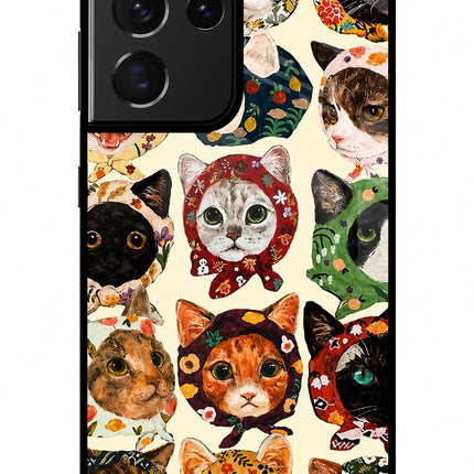 Cool Cat Samsung S21 Ultra Glass Case