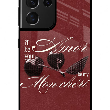Velvet Cherry Samsung S21 Ultra Glass Case