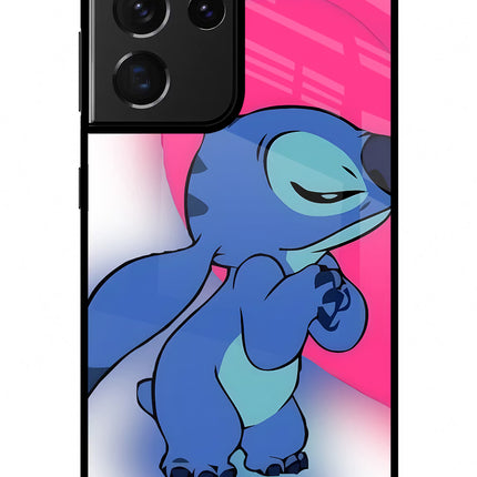 Stitch Hug Samsung S21 Ultra Glass Case