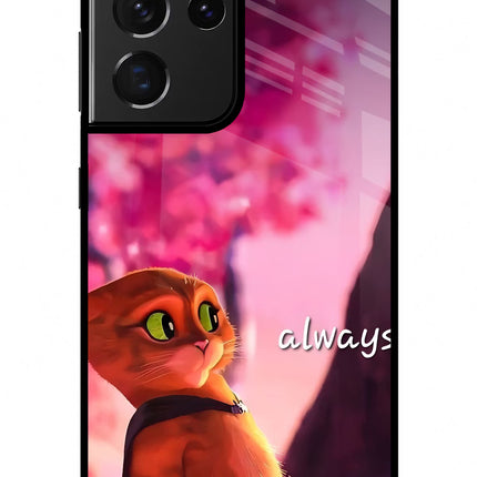 Always Cat Samsung S21 Ultra Glass Case