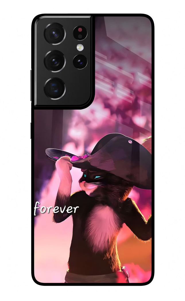 Forever Cat Samsung S21 Ultra Glass Case