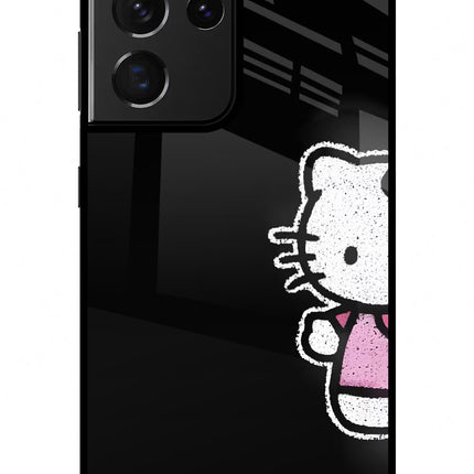 Kitty Charm Samsung S21 Ultra Glass Case