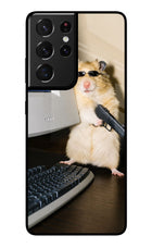Hacker Hamster Samsung S21 Ultra Glass Case