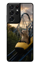Rollercoaster Dog Samsung S21 Ultra Glass Case