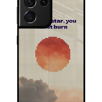 Pixel Sun Samsung S21 Ultra Glass Case Back Cover by Casekaro