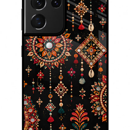 Boho Noir Samsung S21 Ultra Glass Case
