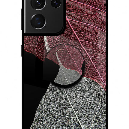 Leaf Pattern Samsung S21 Ultra Pop Case by Casekaro